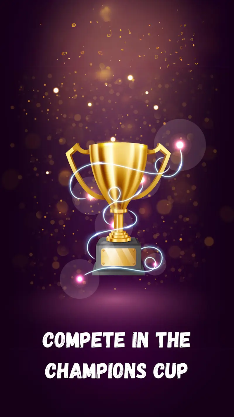 Troféu da taça de campeões apresentado em Wicket Cricket Manager